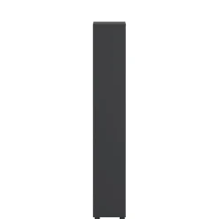 Boekenkast Bram Donkergrijs / Eiken - 80x205x35 cm