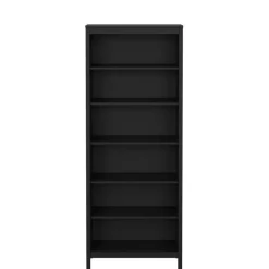 Boekenkast Dallas Zwart - 78x199x33 cm