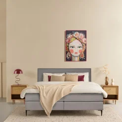Boxspring Barcelona Grijs - 180x200 cm