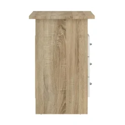 Bureau Boston Eiken / Wit - 121x73x49 cm