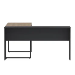Bureau Bram Donkergrijs / Eiken - 150x76x60 / 150x76x40 cm