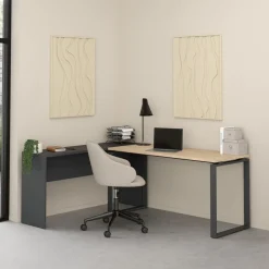 Bureau Bram Uitbreiding Donkergrijs - 150x76x40 cm