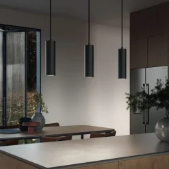 Calex Hanglamp Pendel Zwart - 3 x GU10 - 75x10 cm