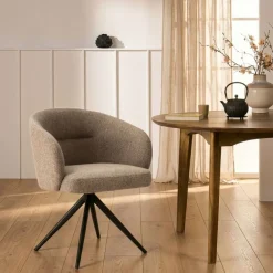 Draaibare Eetkamerstoel Connor Beige