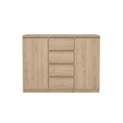 Dressoir Luna Eiken - 121x91x50 cm