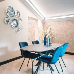 Eettafel Elval Donkergrijs - 215x105 cm