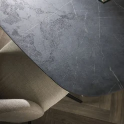 Eettafel Elval Donkergrijs - 215x105 cm