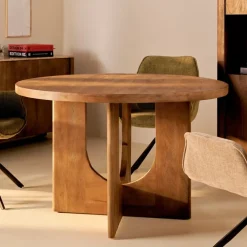 Eettafel Liam Kastanjebruin - Ø 150 cm