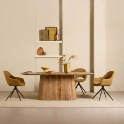 Eettafel Viktor Lichtbruin - 200x100 cm