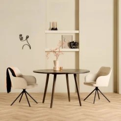 Eettafel Waterloo Bruin - Ø 130 cm