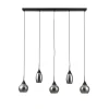 Hanglamp Oriel Zwart - 5 x E27 - 120 cm breed
