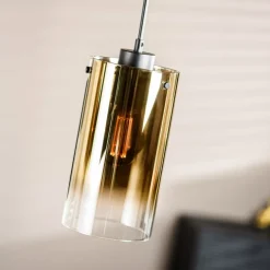 Hanglamp Yvet Goud - 3 x E27 - 100 cm breed
