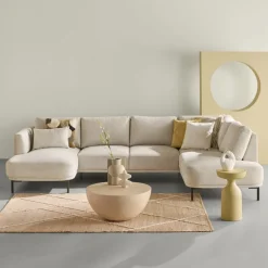 Hoekbank Andelst Divan Rechts Beige
