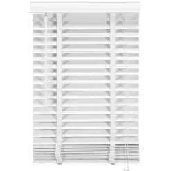 Houten Jaloezie Wit - 60x210 cm