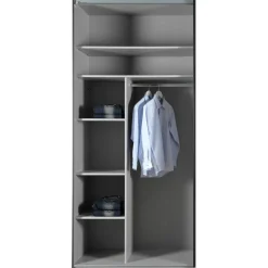 Kastindeling 100 cm Oss Grijs