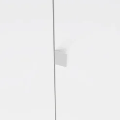 Kledingkast Atlanta Eiken / Hoogglans Wit - 149x202x58 cm
