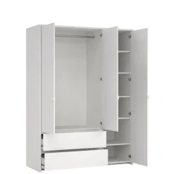 Kledingkast Atlanta Wit - 149x202x58 cm