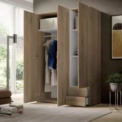 Kledingkast Baarlo Naturel - 120x176x52 cm