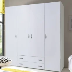 Kledingkast Baarlo Wit - 160x176x52 cm