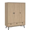 Kledingkast Denver Eiken - 150x200x60 cm