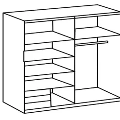 Kledingkast Elsen Wit - 179x198x64 cm