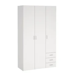 Kledingkast Harper Wit - 116x201x50 cm