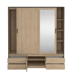 Kledingkast Jasper Eiken - 181x200x60 cm