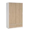 Kledingkast Jasper Wit / Eiken - 121x200x60 cm