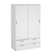 Kledingkast Jasper Wit - 121x200x60 cm