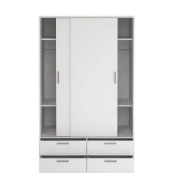 Kledingkast Jasper Wit - 121x200x60 cm