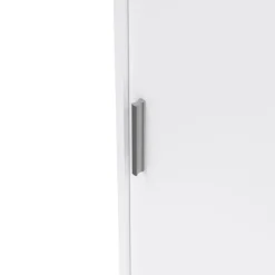 Kledingkast Luna Hoogglans Wit - 177x201x60 cm