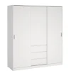 Kledingkast Luna Wit - 177x201x60 cm