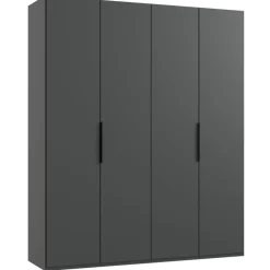 Kledingkast Oss Donkergrijs - 200x236x58 cm