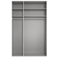 Kledingkast Oss Donkergrijs - 150x236x58 cm