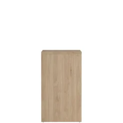 Ladekast Atlanta Eiken / Hoogglans Wit - 80x84x48 cm