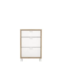 Ladekast Bram Eiken / Wit - 41x61x49 cm