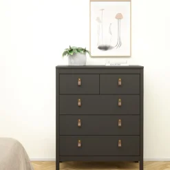 Ladekast Dallas Zwart - 83x99x39 cm