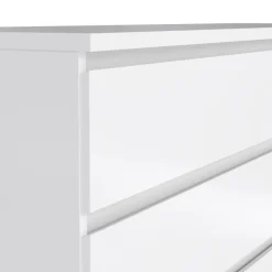 Ladekast Luna Hoogglans Wit - 154x71x50 cm