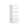 Ladekast Luna Hoogglans Wit - 41x112x50 cm