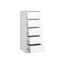 Ladekast Luna Hoogglans Wit - 41x112x50 cm
