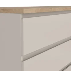 Ladekast Luna Taupe / Eiken - 154x71x50 cm