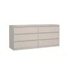 Ladekast Luna Taupe - 154x71x50 cm