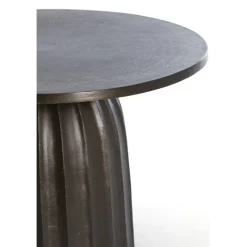 Light & Living Bijzettafel Veglia Donkerbruin - Ø 60 cm
