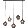 Light & Living Hanglamp Alvaro Zwart - 5 x E27 - 100 cm breed
