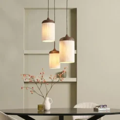 Light & Living Hanglamp Danialo Bruin - 3 x E27 - Ø 35 cm