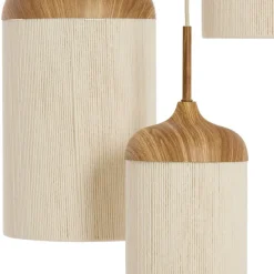 Light & Living Hanglamp Danialo Naturel - 3 x E27 - Ø 35 cm