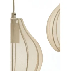 Light & Living Hanglamp Elati Naturel - 5 x E27 - 100 cm breed