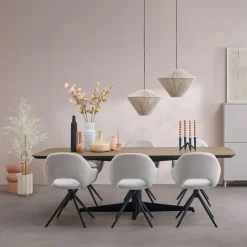 Light & Living Hanglamp Felida Crème - E27 - Ø 56 cm