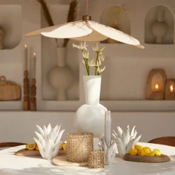 Light & Living Hanglamp Fyano Zand - E27 - 79x79 cm