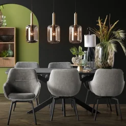 Light & Living Hanglamp Lekar Goud - 3 x E27 - 100 cm breed
